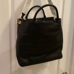 Mark and Graham Build a Bag Large Black Leather Bag